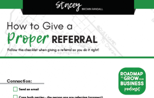 checklist to give proper referral