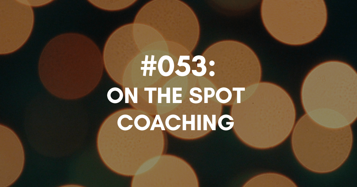 On the Spot Coaching Image